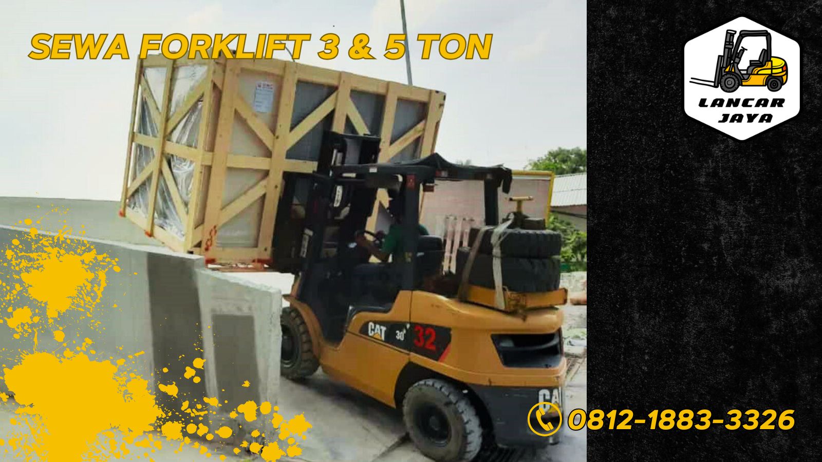 sewa forklift kecil 3 ton 5 ton tangerang